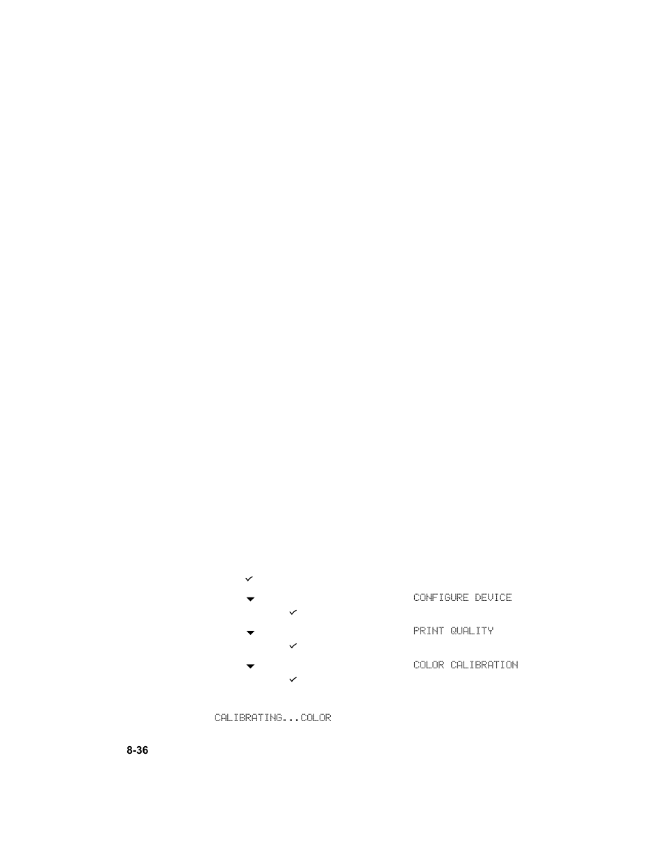 Calibrating color, Calibrating color -36 | HP 3000dtn User Manual | Page 136 / 198