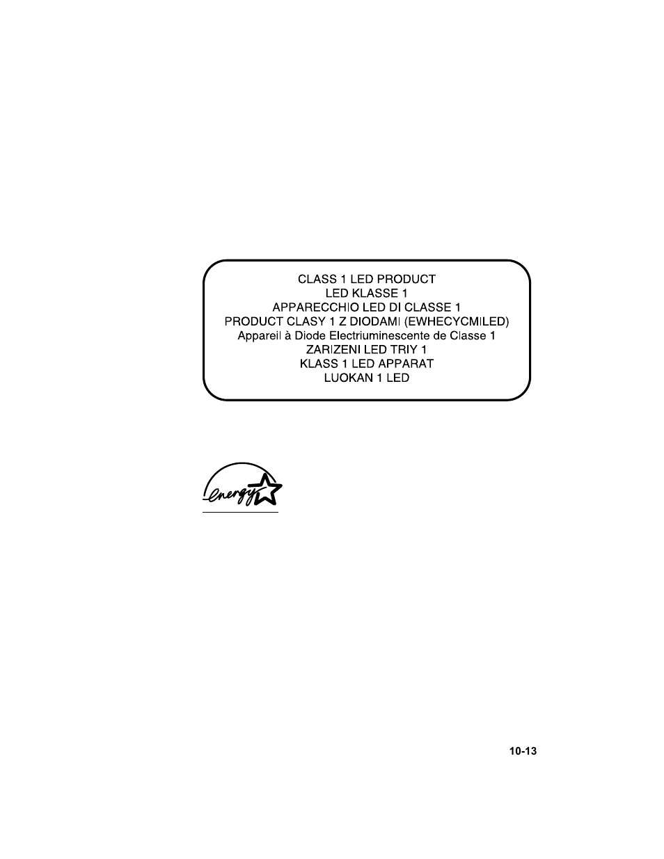 Safety and regulatory statements, Power cord statement, Leds classification | Energy consumption, Fcc statement, Safety and regulatory statements -13 | HP 3000dtn User Manual | Page 159 / 198