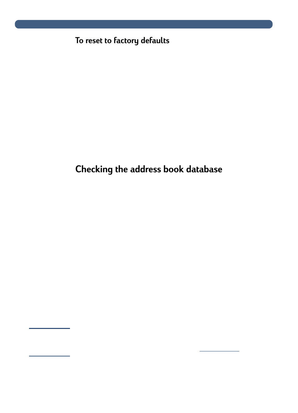 Checking the address book database | HP 3100C User Manual | Page 39 / 88