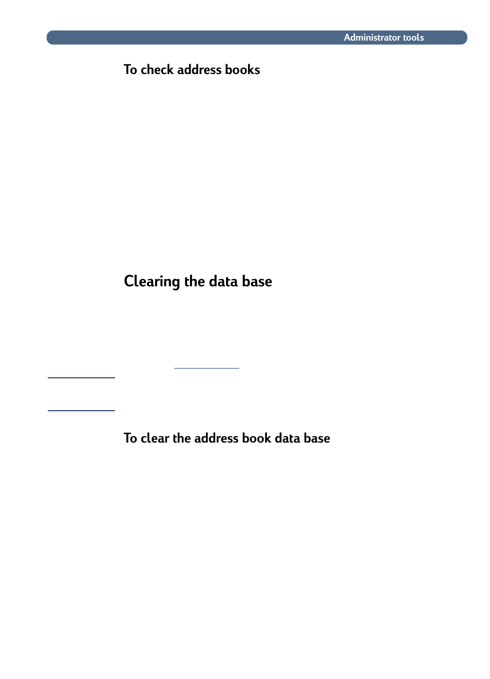 Clearing the data base | HP 3100C User Manual | Page 40 / 88