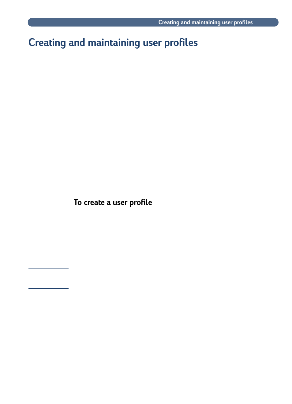 Creating and maintaining user profiles | HP 3100C User Manual | Page 42 / 88