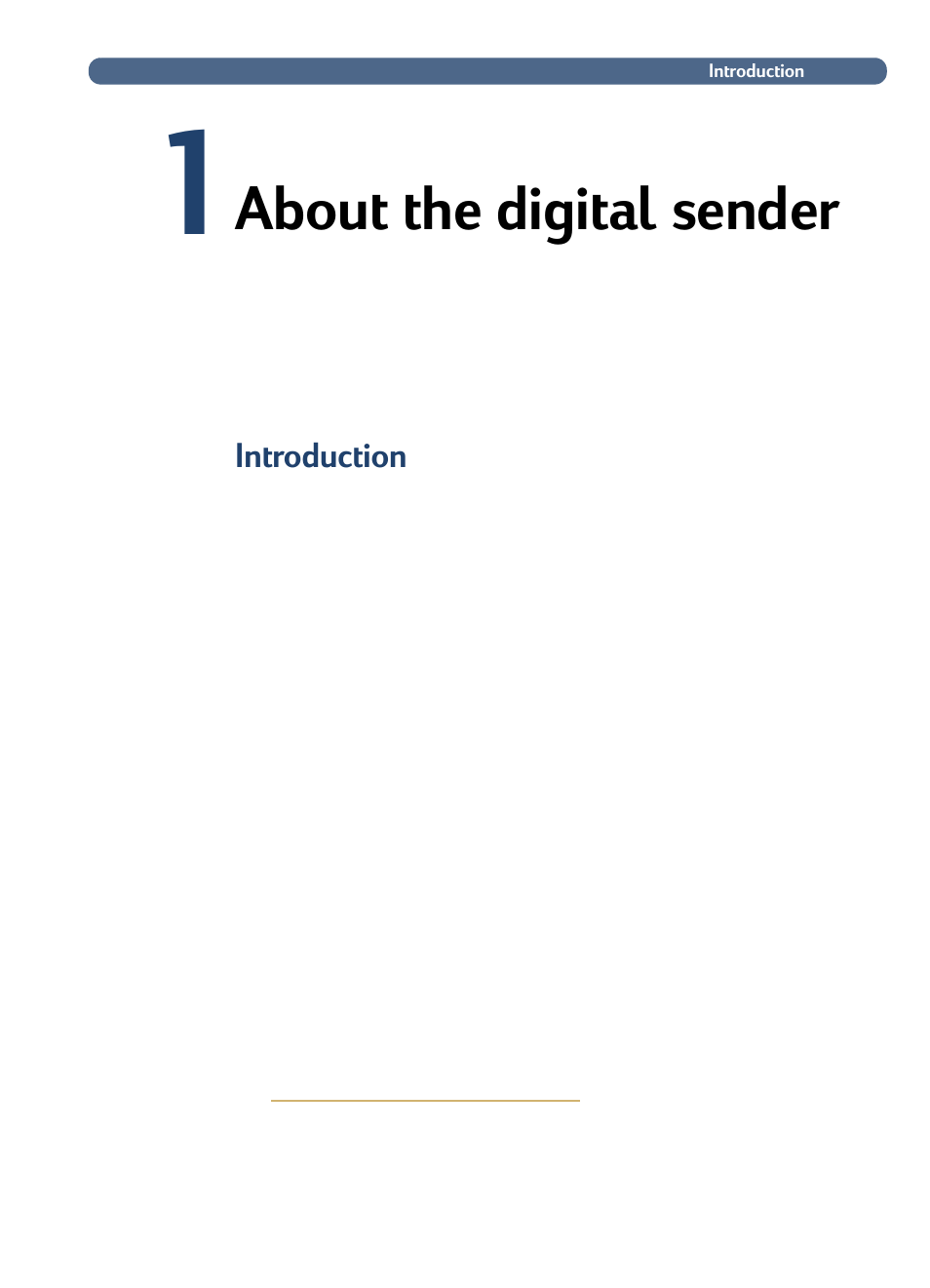 About the digital sender, Introduction, 1 about the digital sender | HP 3100C User Manual | Page 6 / 88