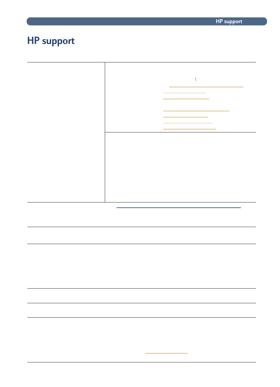 Hpsupport, Hp support | HP 3100C User Manual | Page 70 / 88