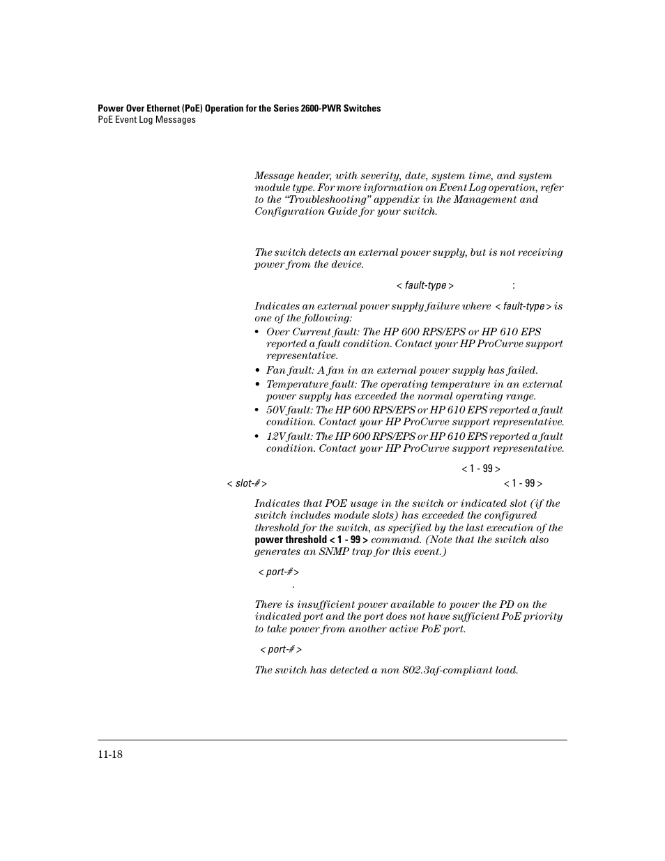 HP 2600 User Manual | Page 224 / 418