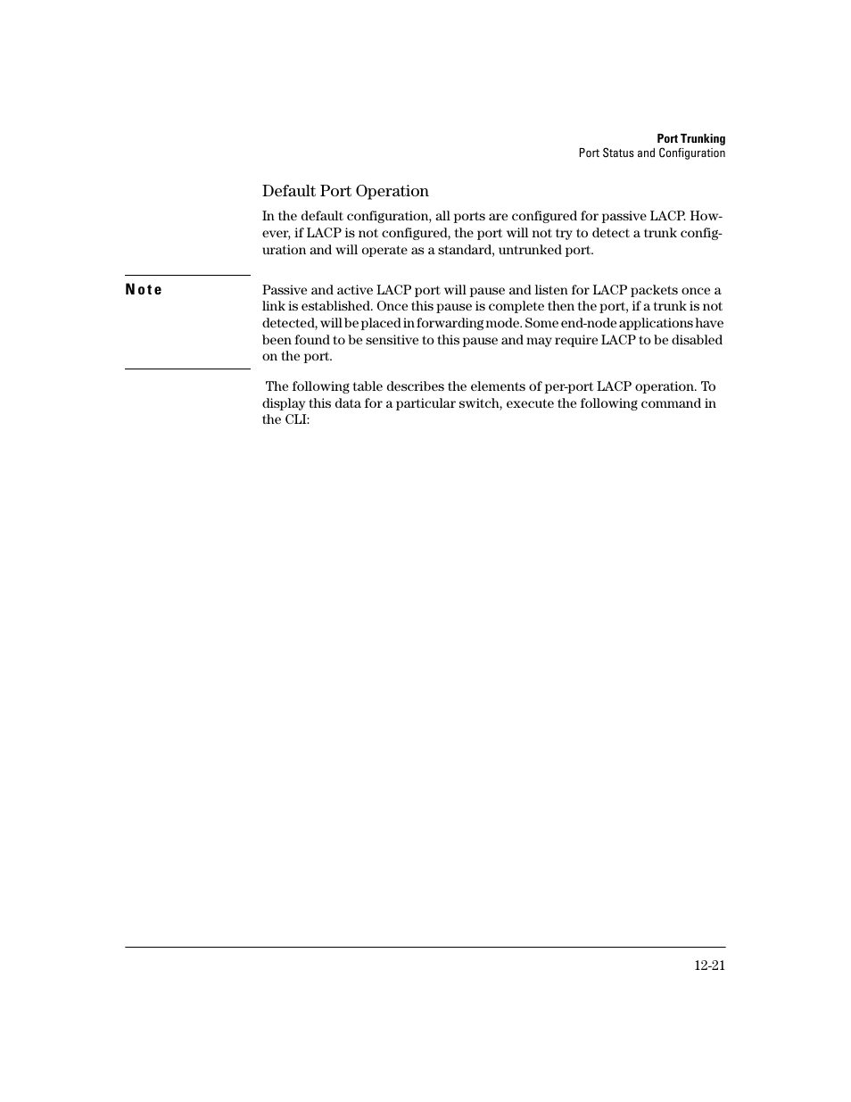 Default port operation, Default port operation -21 | HP 2600 User Manual | Page 247 / 418
