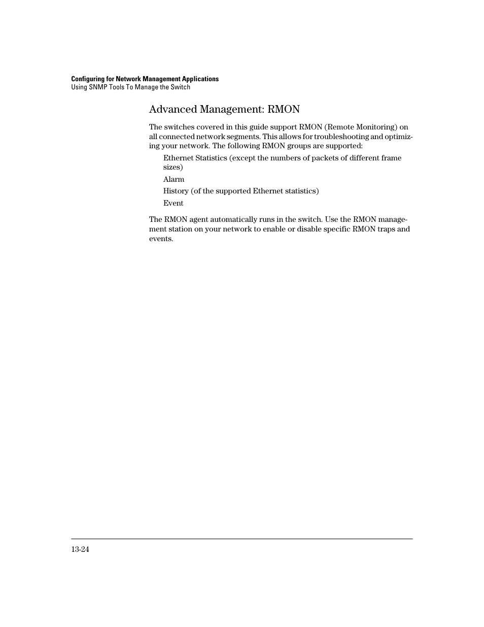 Advanced management: rmon, Advanced management: rmon -24 | HP 2600 User Manual | Page 278 / 418