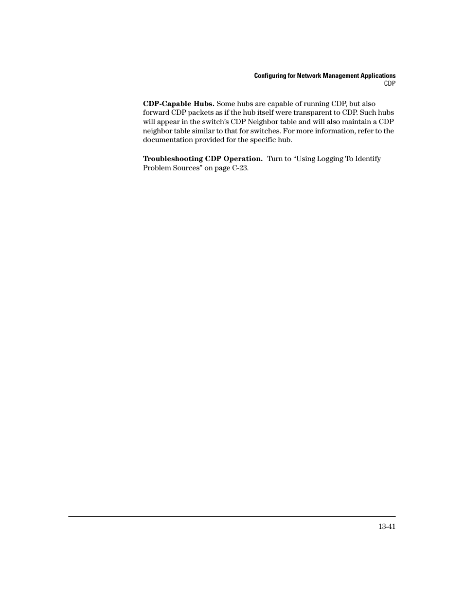 Cdp-capable hubs, Troubleshooting cdp operation | HP 2600 User Manual | Page 295 / 418