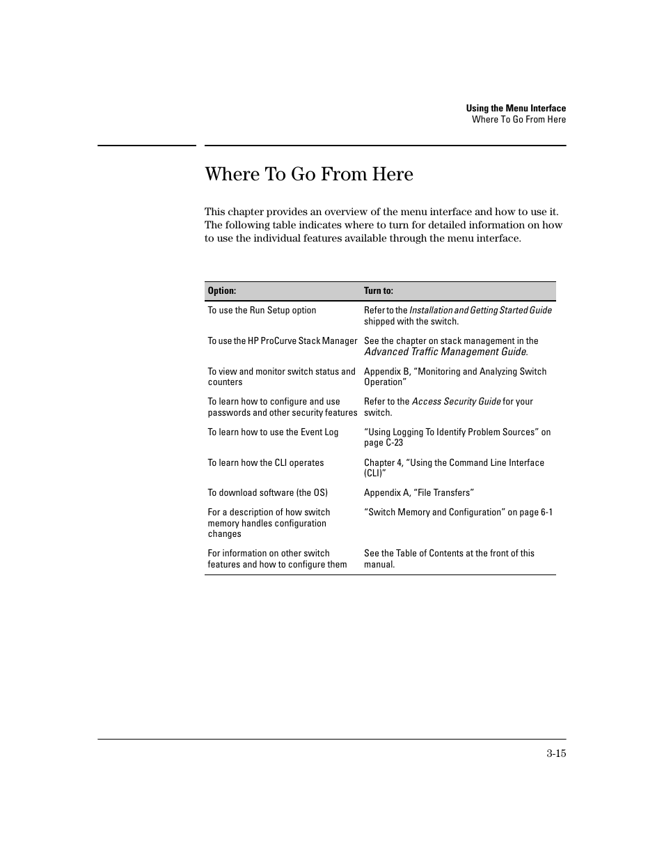 Where to go from here, Where to go from here -15 | HP 2600 User Manual | Page 47 / 418