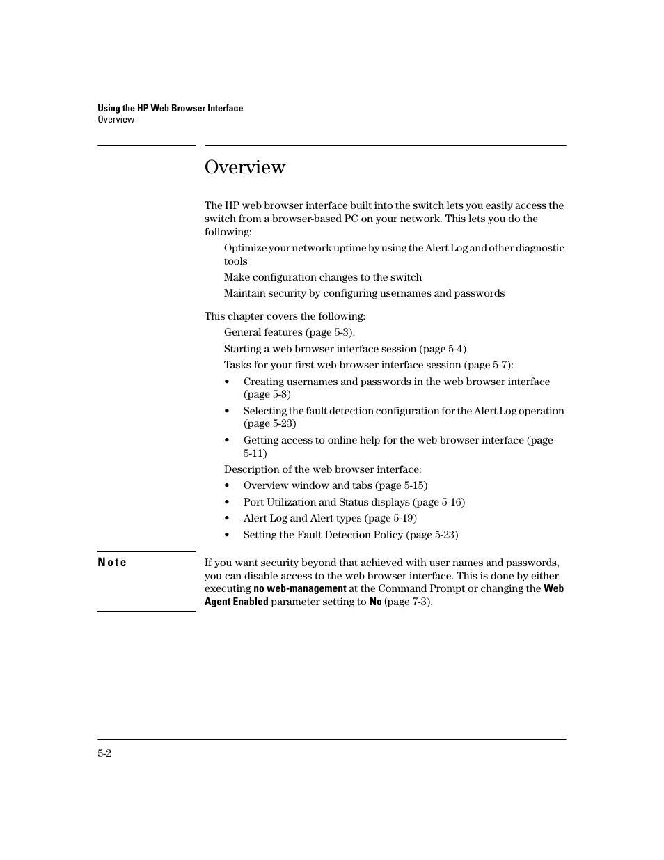 Overview, Overview -2 | HP 2600 User Manual | Page 66 / 418