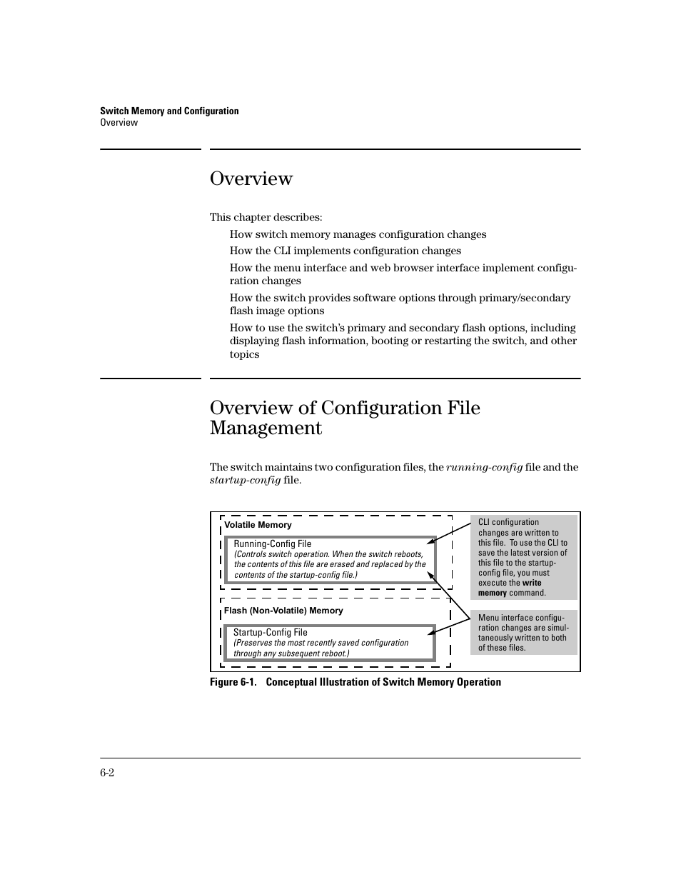 Overview, Overview of configuration file management, Overview -2 | Overview of configuration file management -2 | HP 2600 User Manual | Page 90 / 418