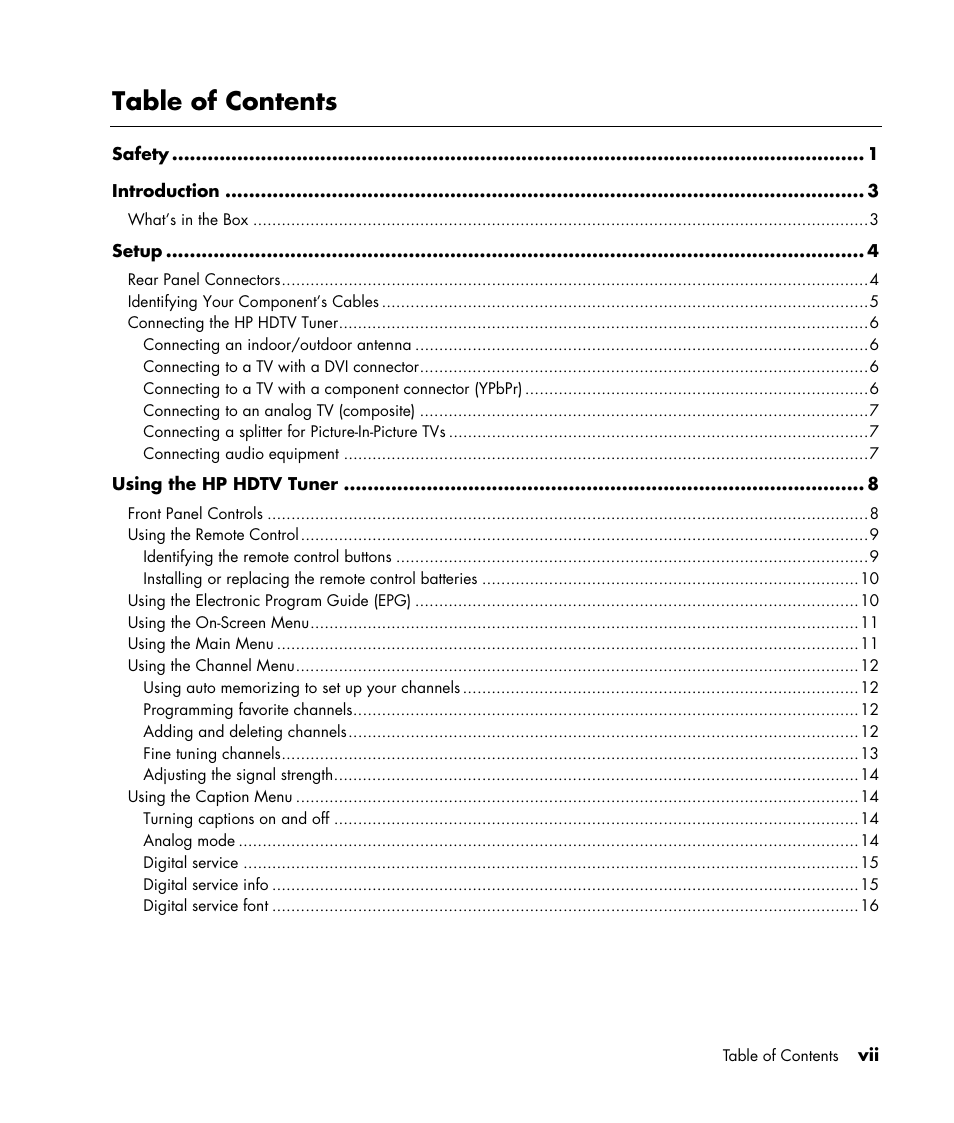 HP MR4000N User Manual | Page 7 / 36