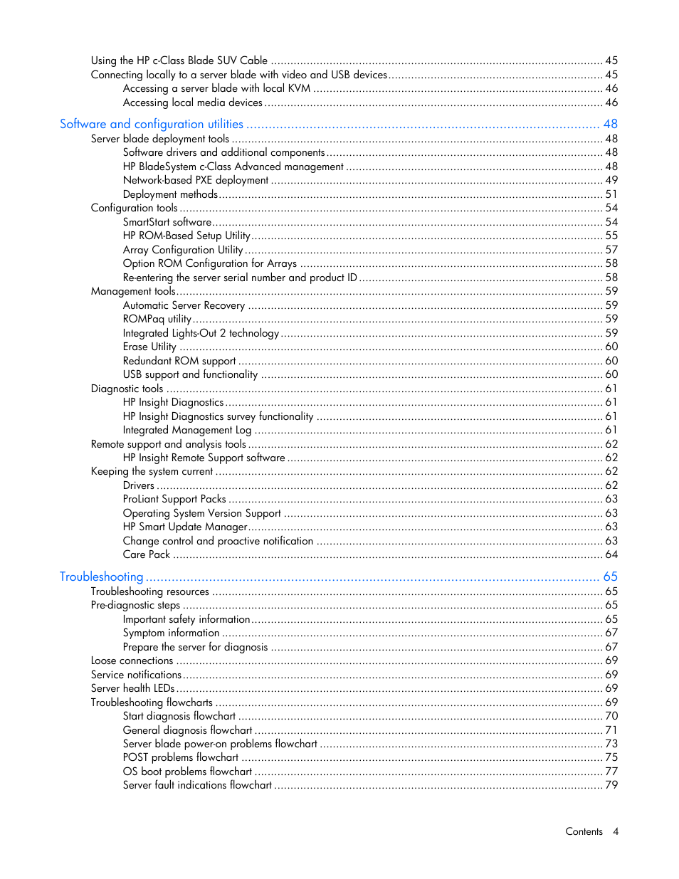 HP BL460C G6 User Manual | Page 4 / 107