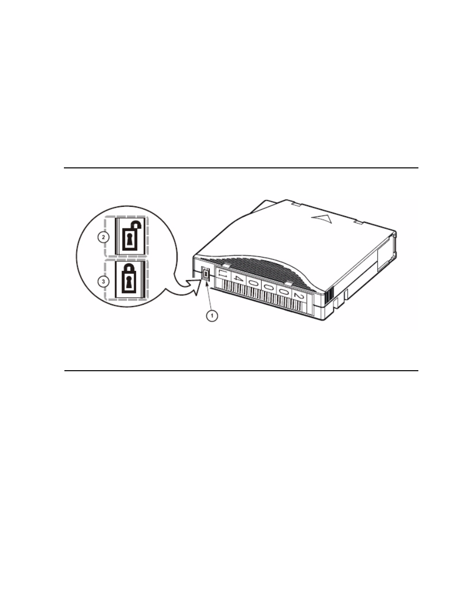 Setting the write-protect switch, Figure 4-4, Write-protect switch | HP SL500 (M852x) User Manual | Page 50 / 76