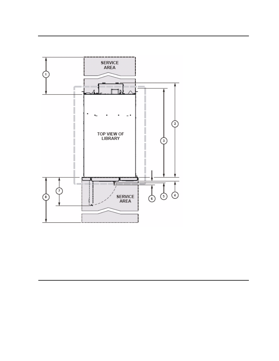 Figure a-2, Tape library and rack dimensions | HP SL500 (M852x) User Manual | Page 64 / 76