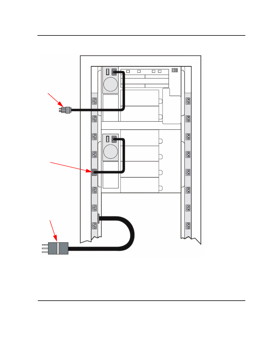 Figure a-3, Power cabling | HP SL500 (M852x) User Manual | Page 68 / 76