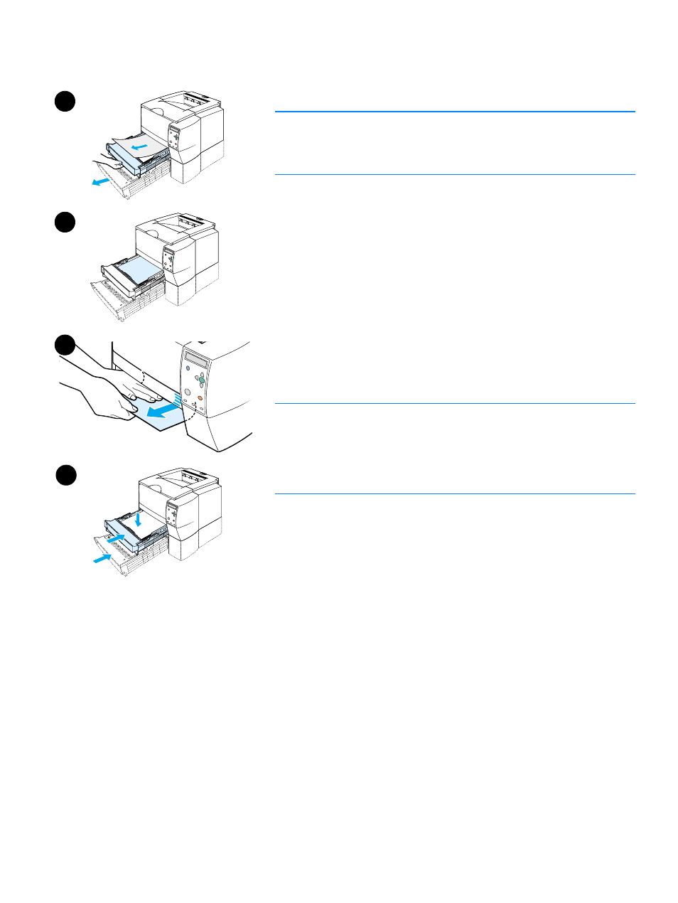 Tray2 or tray3 paperfeed area, Tray 2 or tray 3 paper-feed area | HP 2300dn User Manual | Page 101 / 196