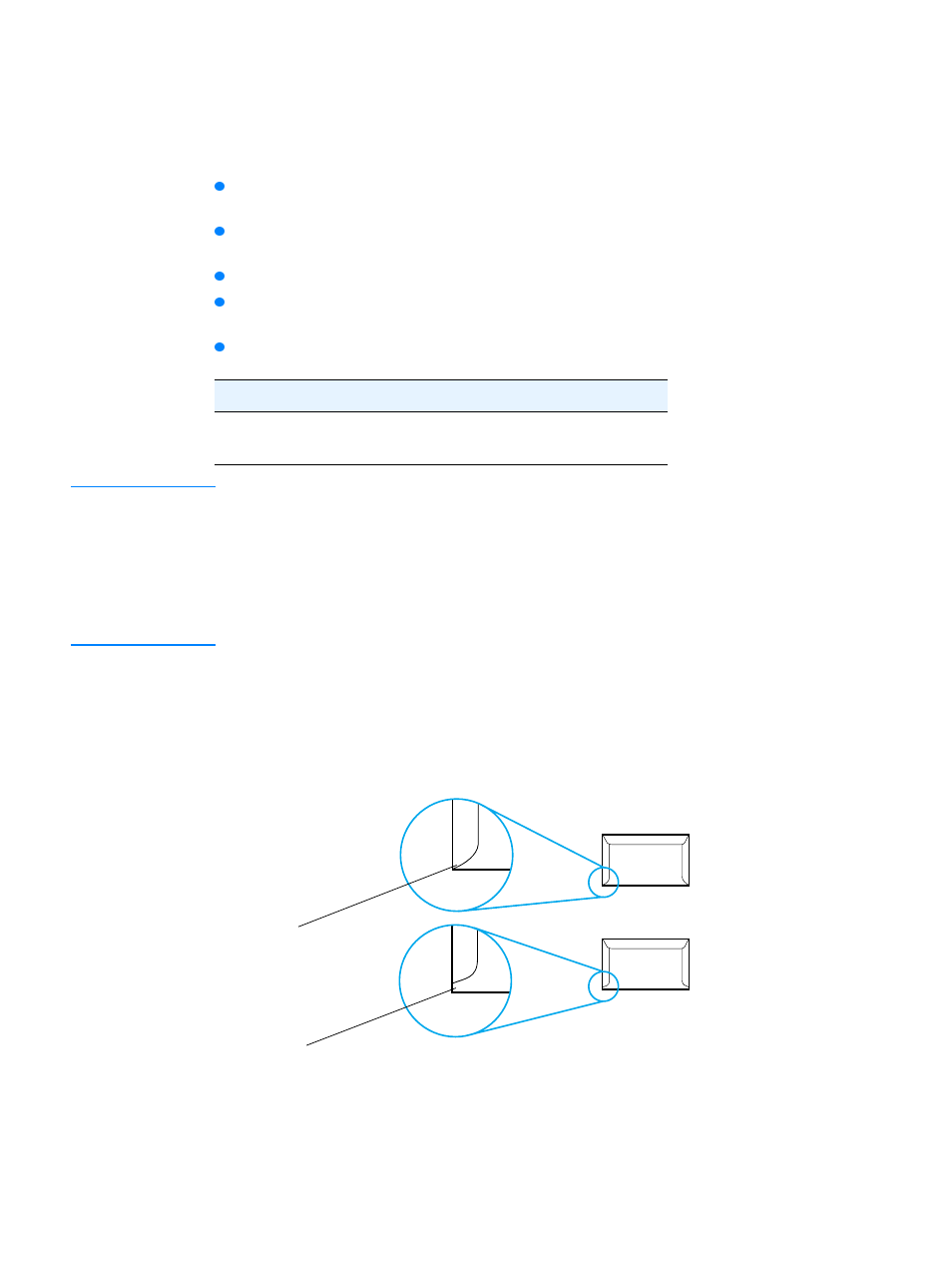 Envelopes, Envelopes with double side seams, Envelopes with adhesive strips or flaps | HP 2300dn User Manual | Page 141 / 196