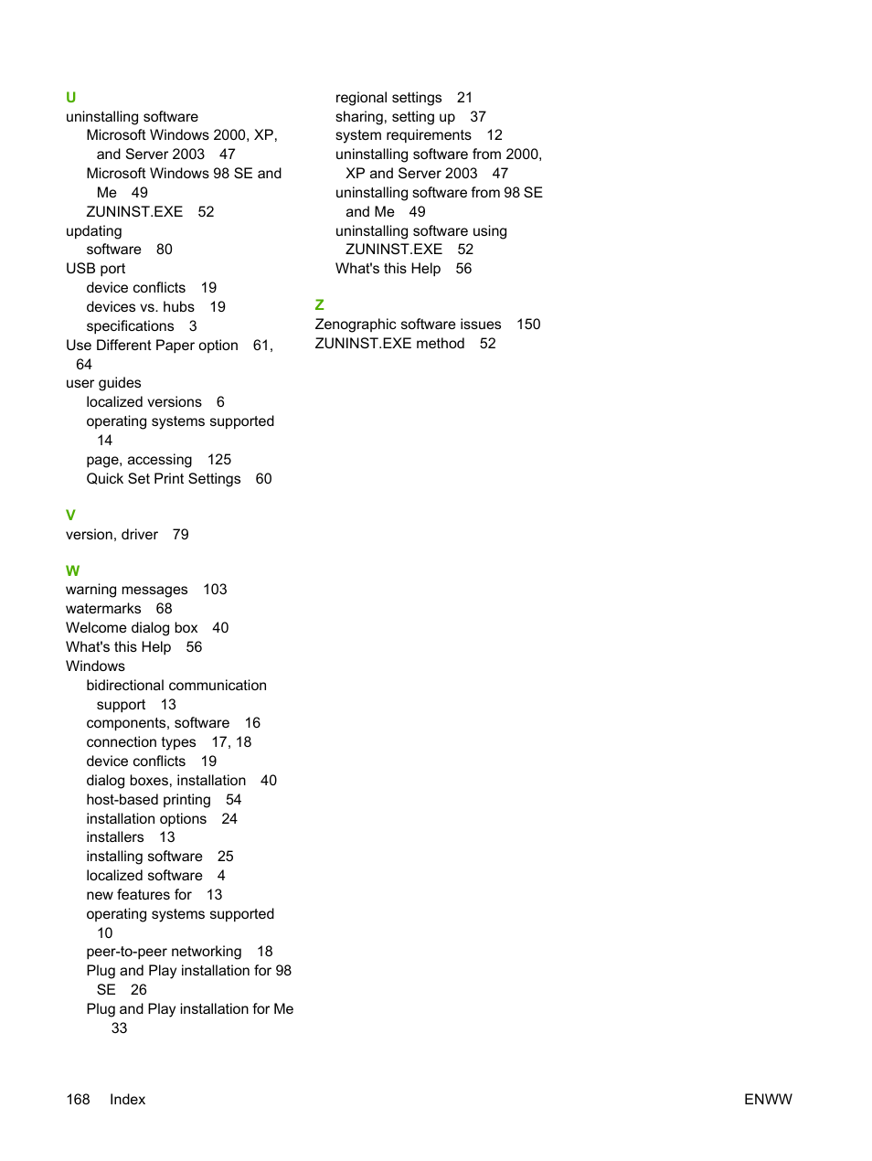 HP 1600 User Manual | Page 182 / 184