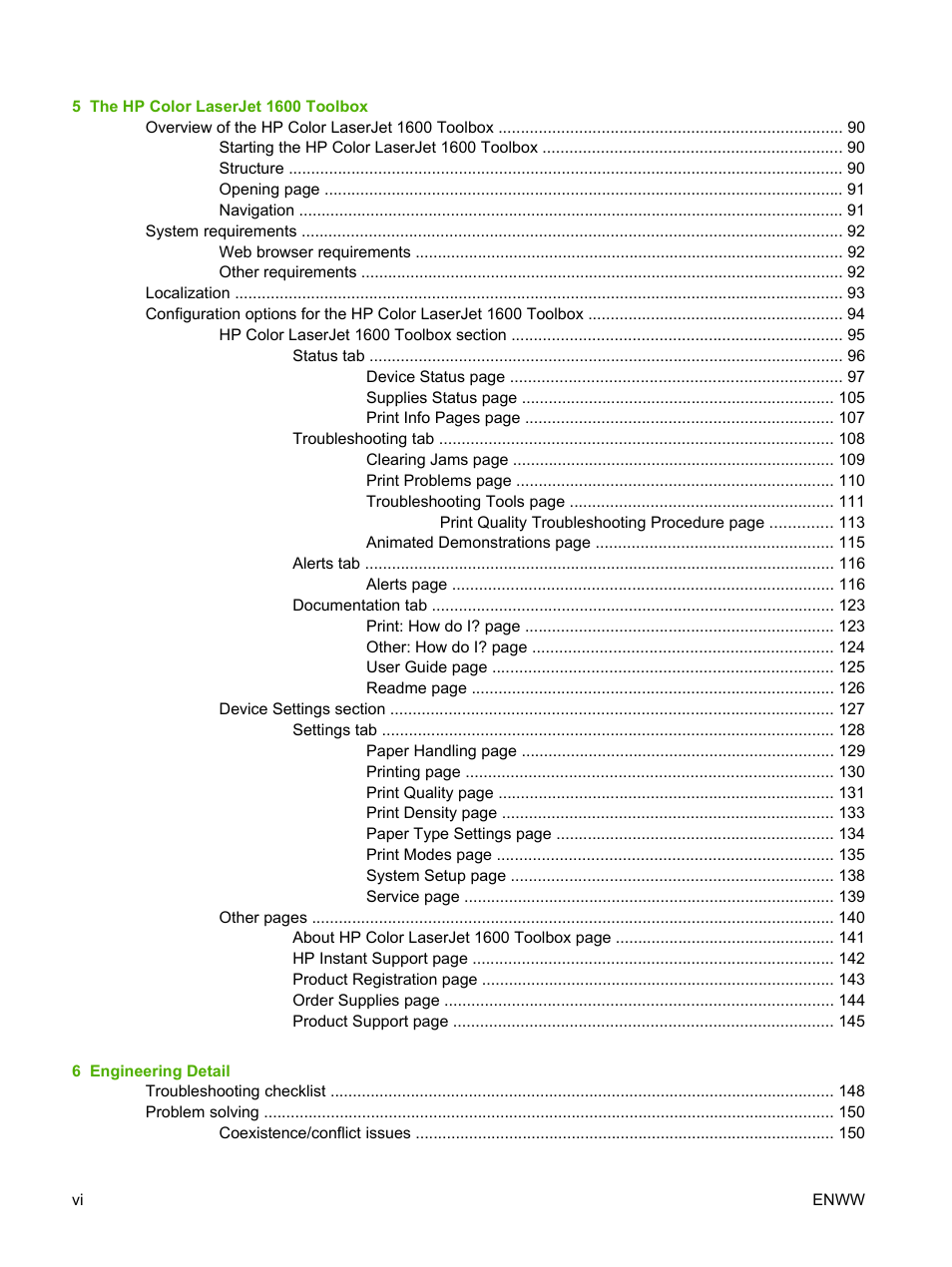 HP 1600 User Manual | Page 8 / 184