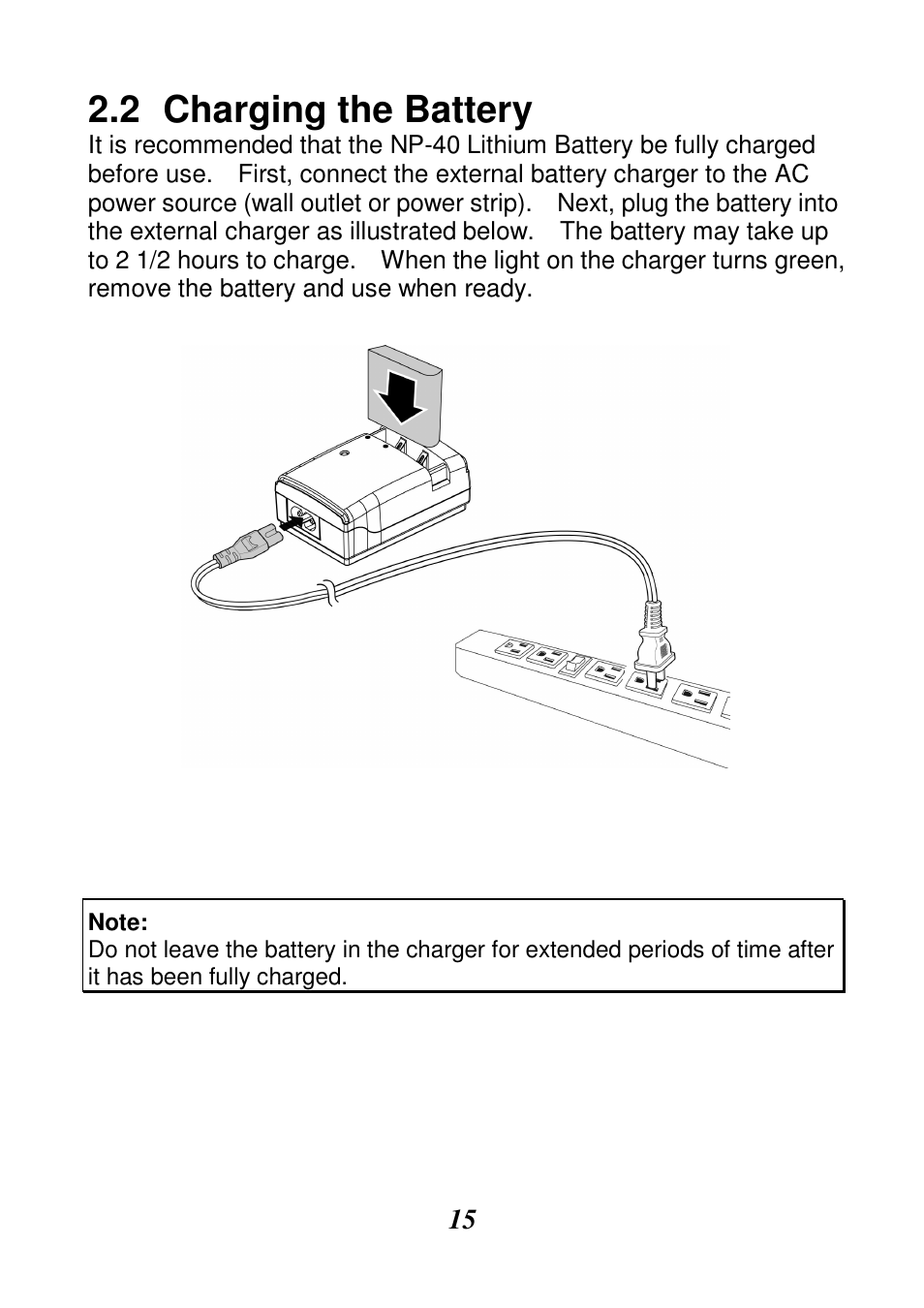 2 charging the battery | HP V506AU User Manual | Page 16 / 99