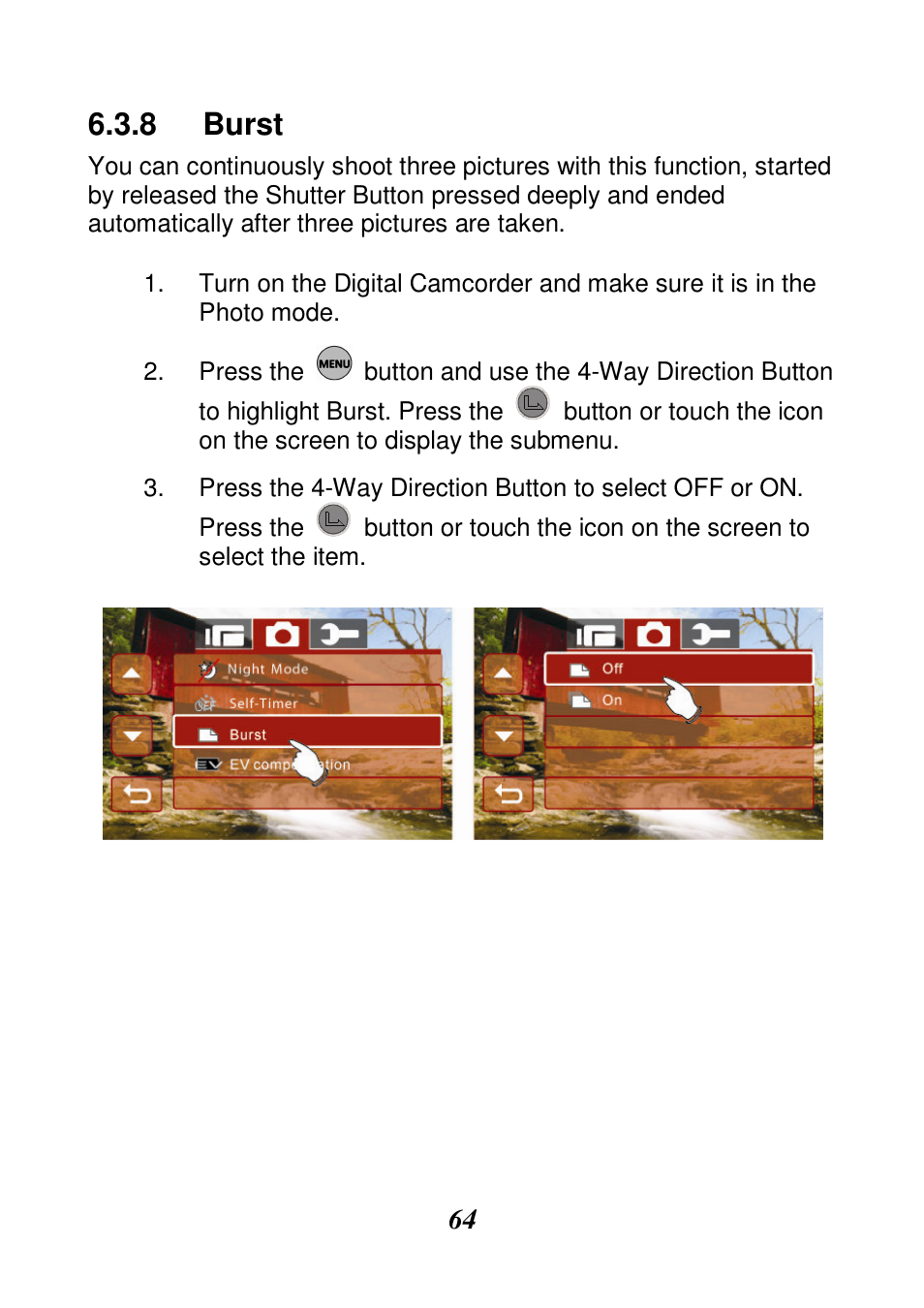 Burst | HP V506AU User Manual | Page 65 / 99