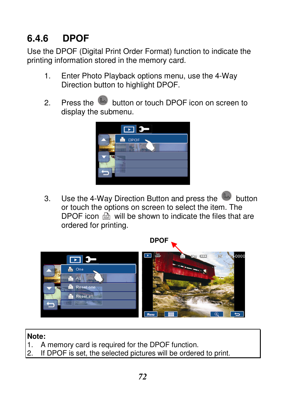 Dpof | HP V506AU User Manual | Page 73 / 99