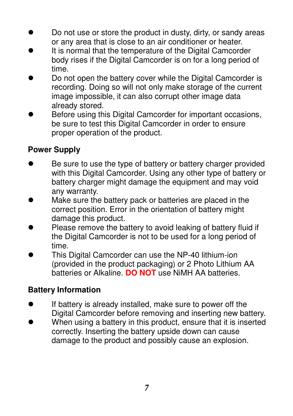 HP V506AU User Manual | Page 8 / 99