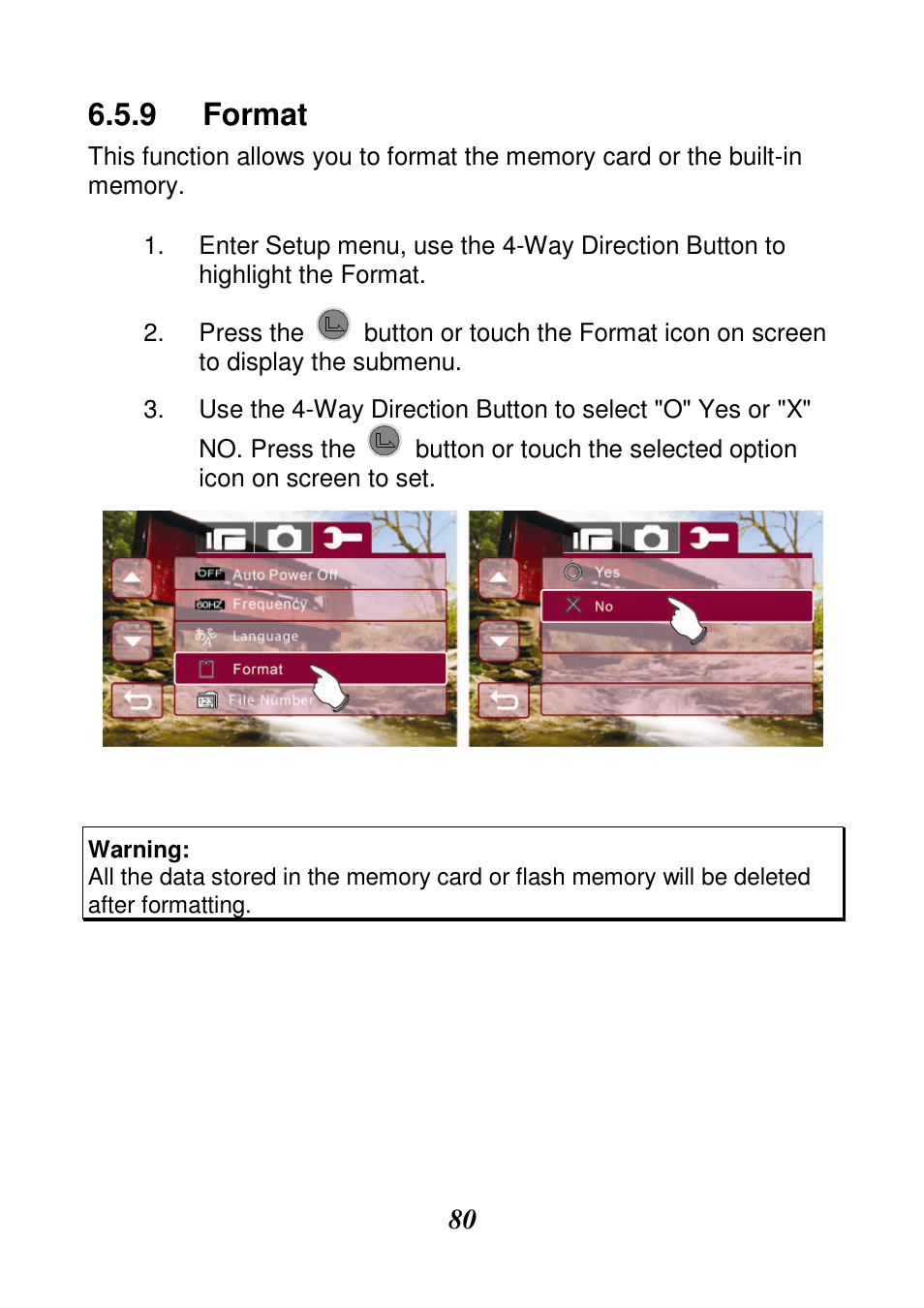 Format | HP V506AU User Manual | Page 81 / 99