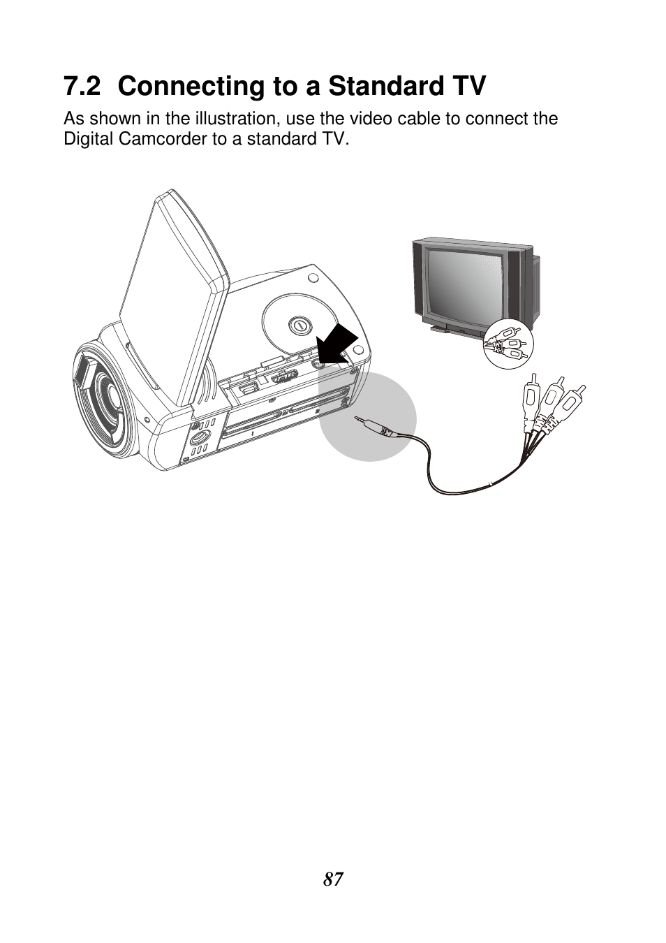 Connecting to a standard tv | HP V506AU User Manual | Page 88 / 99