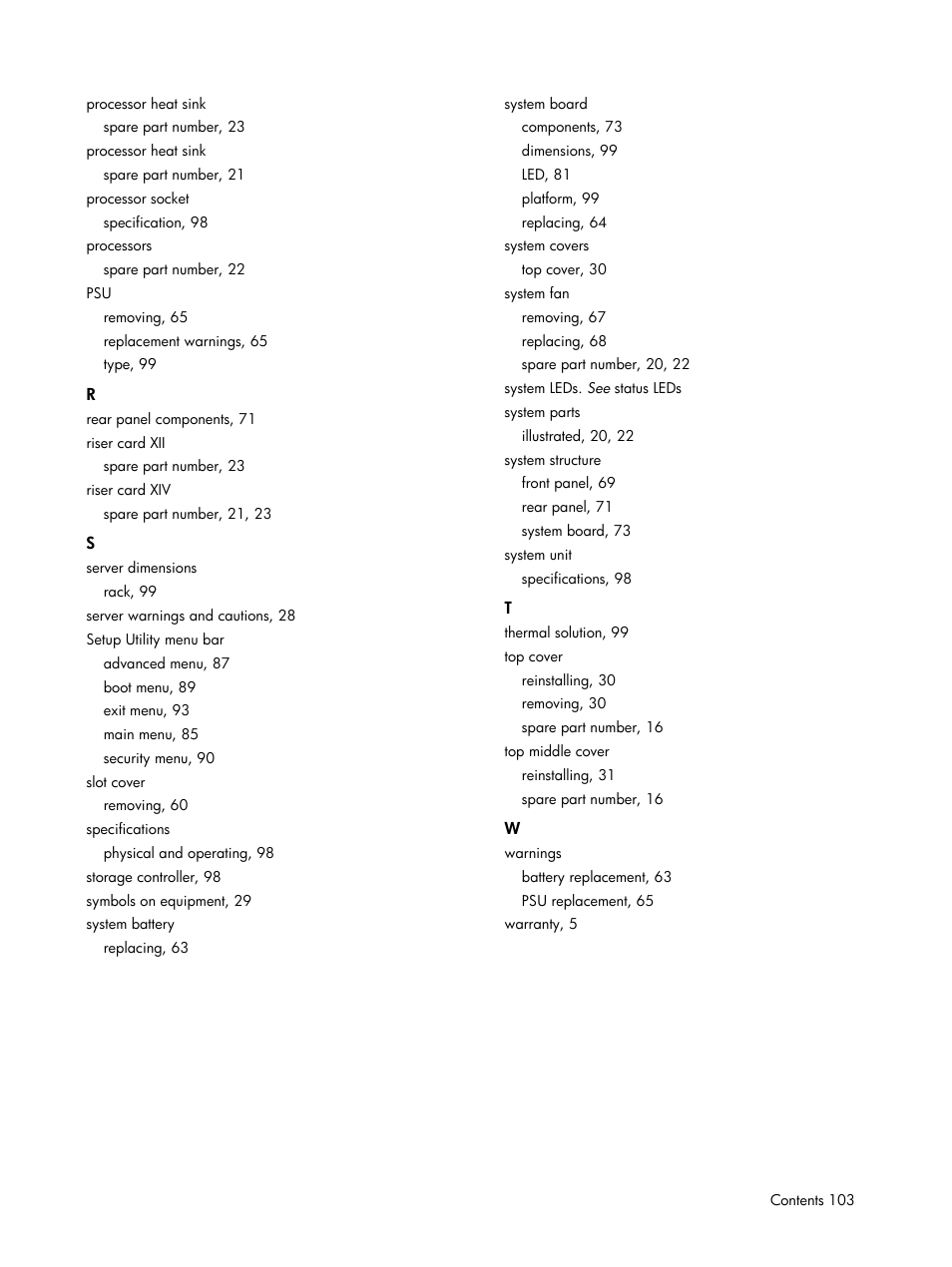 HP DL185 User Manual | Page 103 / 103