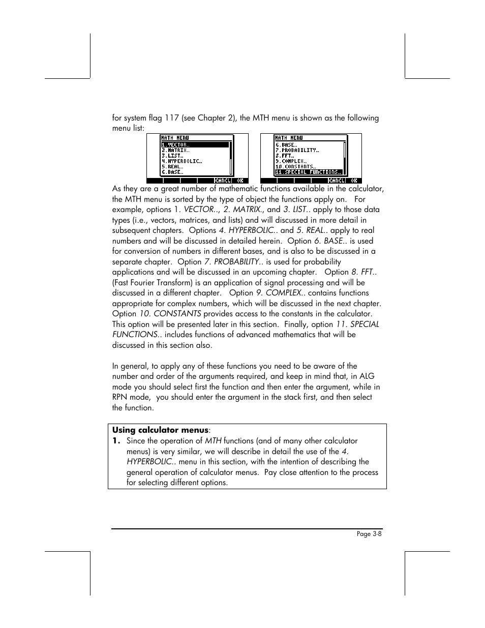 HP 49g+ User Manual | Page 130 / 862