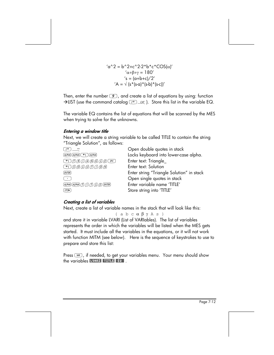 HP 49g+ User Manual | Page 242 / 862