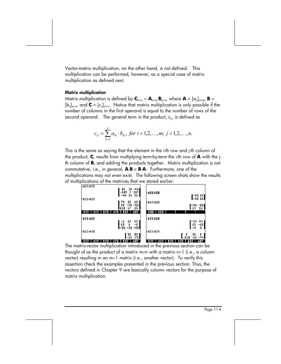 Nj m i for b a c | HP 49g+ User Manual | Page 326 / 862