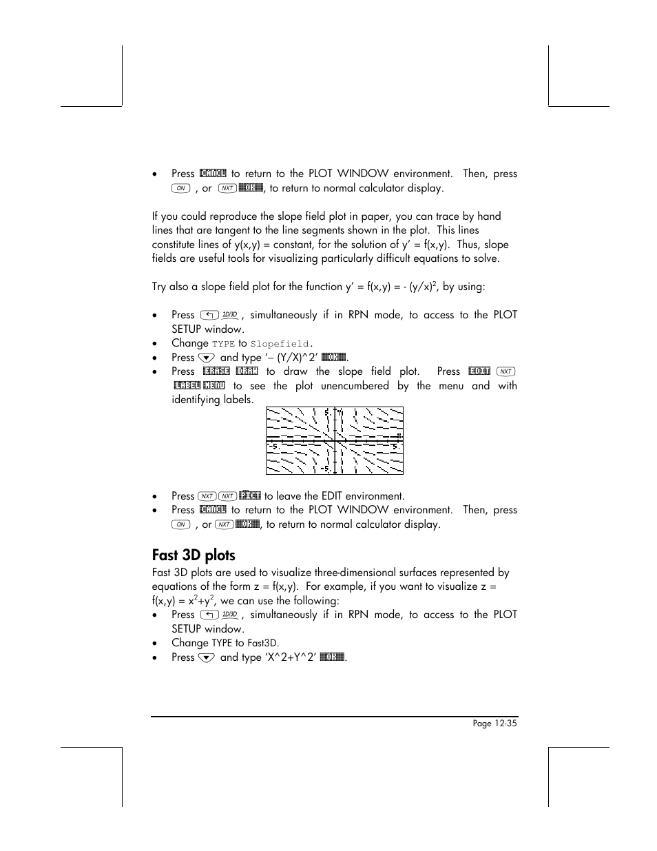 Fast 3d plots | HP 49g+ User Manual | Page 412 / 862