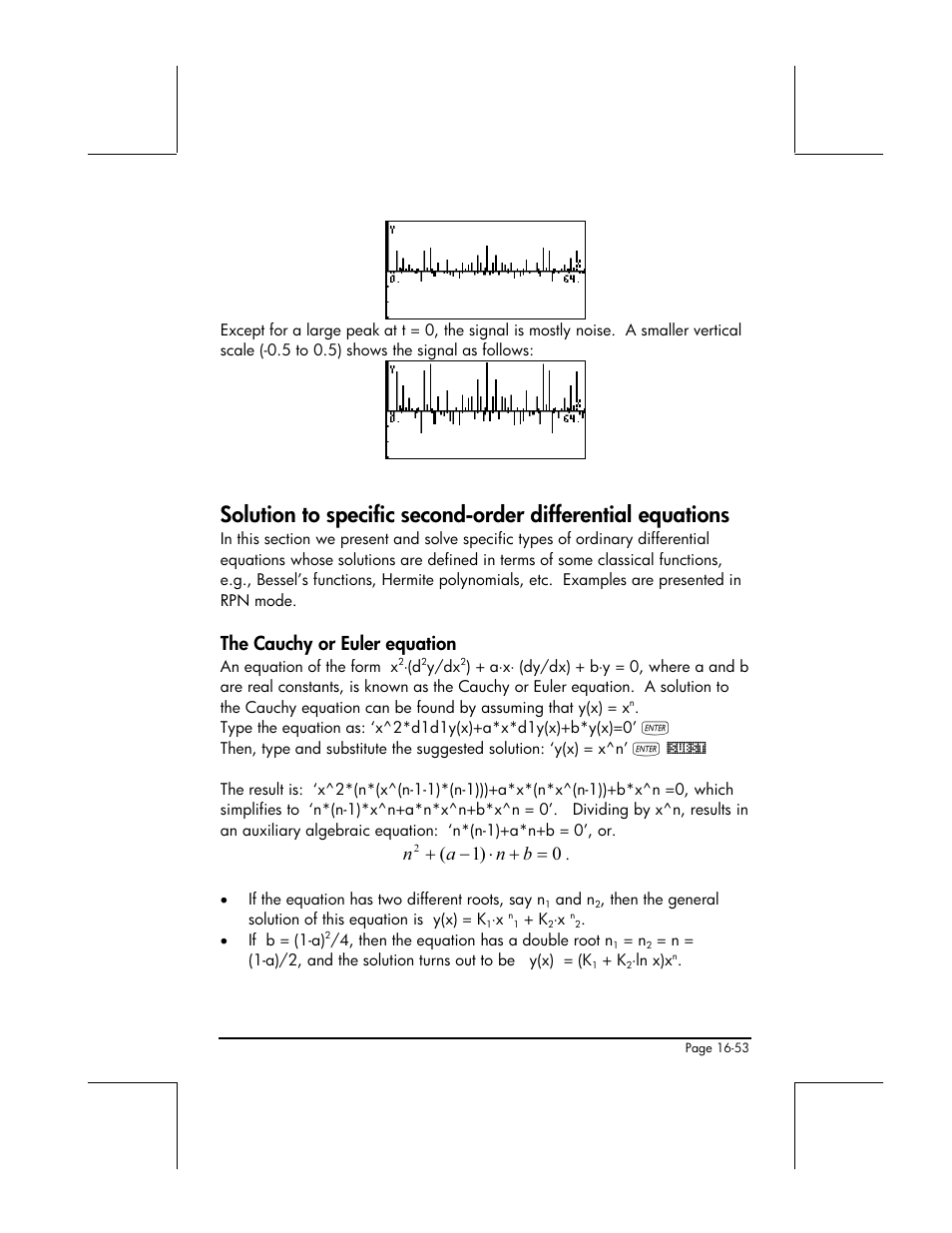 The cauchy or euler equation, B n a n | HP 49g+ User Manual | Page 527 / 862