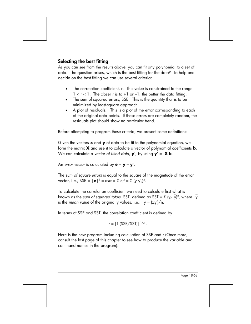 Selecting the best fitting | HP 49g+ User Manual | Page 629 / 862