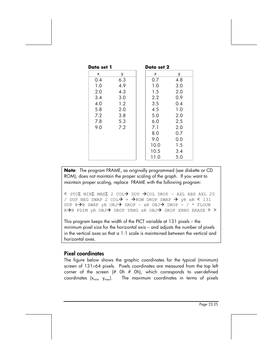 Pixel coordinates | HP 49g+ User Manual | Page 737 / 862