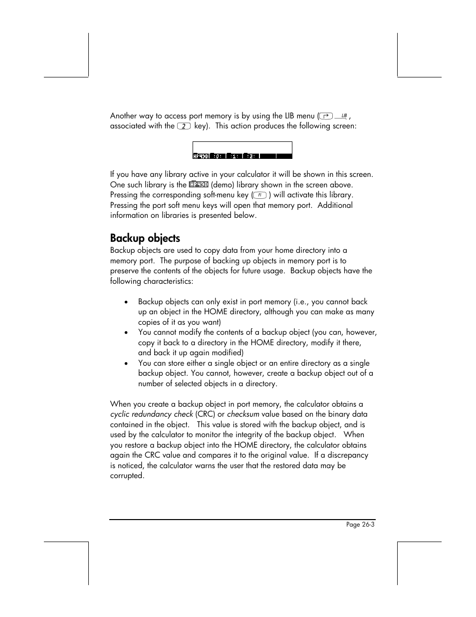 Backup objects | HP 49g+ User Manual | Page 768 / 862