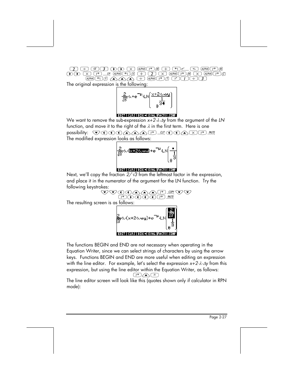 HP 49g+ User Manual | Page 82 / 862