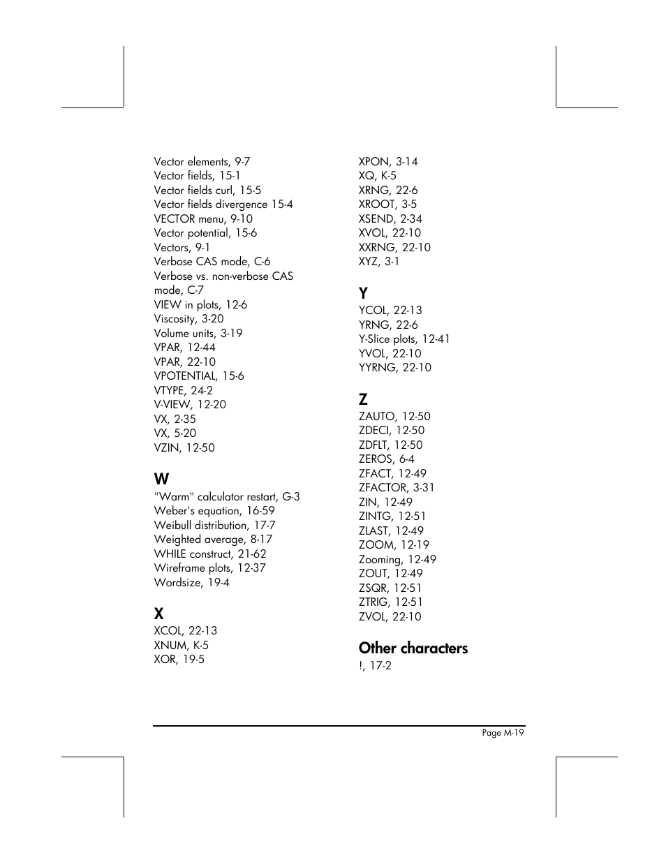 Other characters | HP 49g+ User Manual | Page 857 / 862