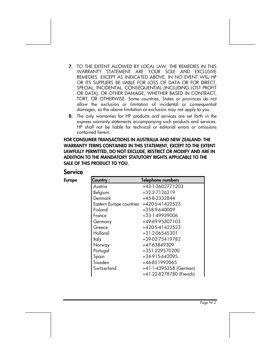 Service | HP 49g+ User Manual | Page 860 / 862