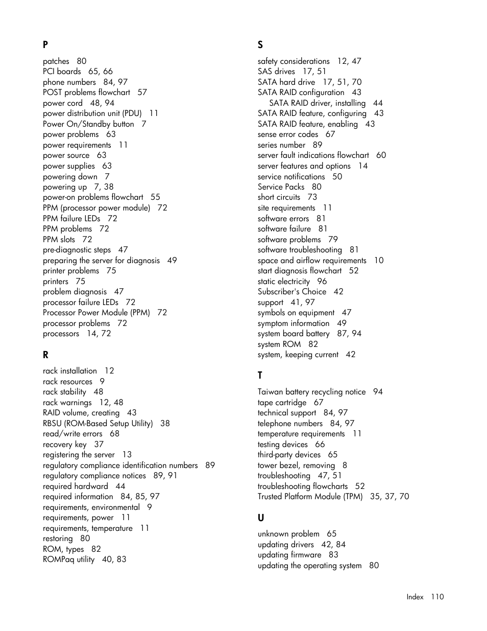 HP ML100 User Manual | Page 110 / 111