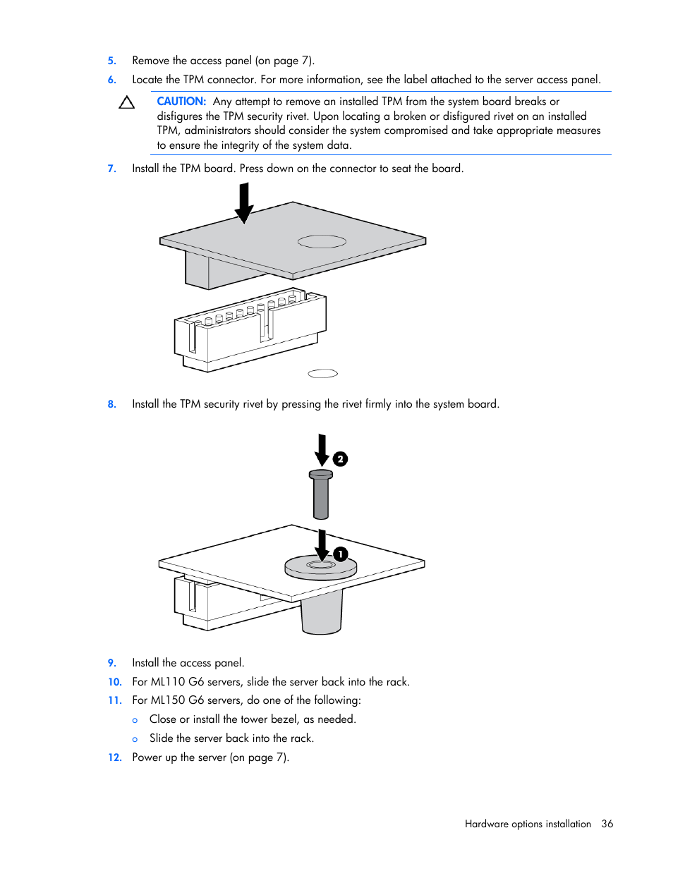 HP ML100 User Manual | Page 36 / 111