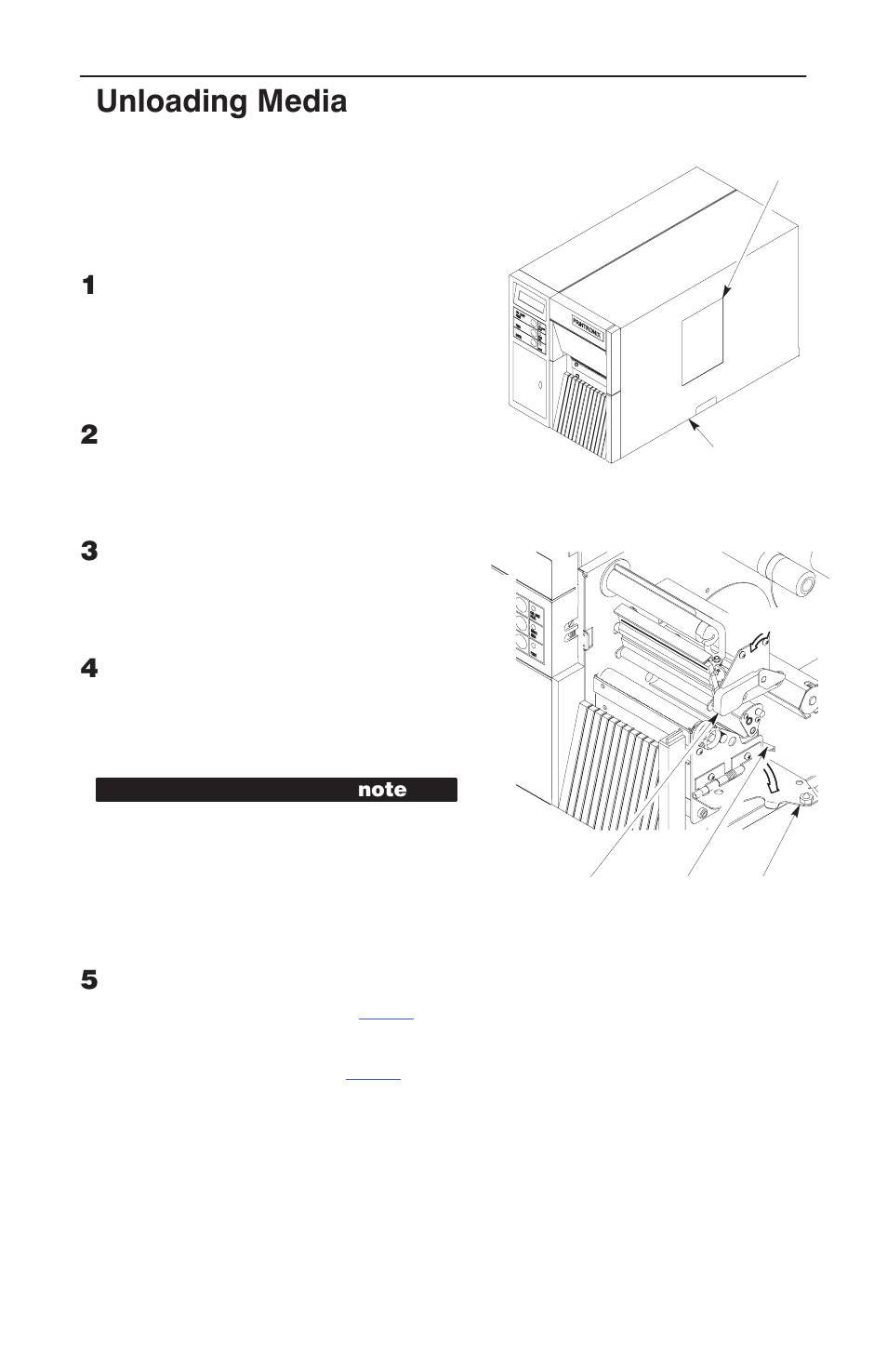 Unloading media | HP T3304 User Manual | Page 22 / 42