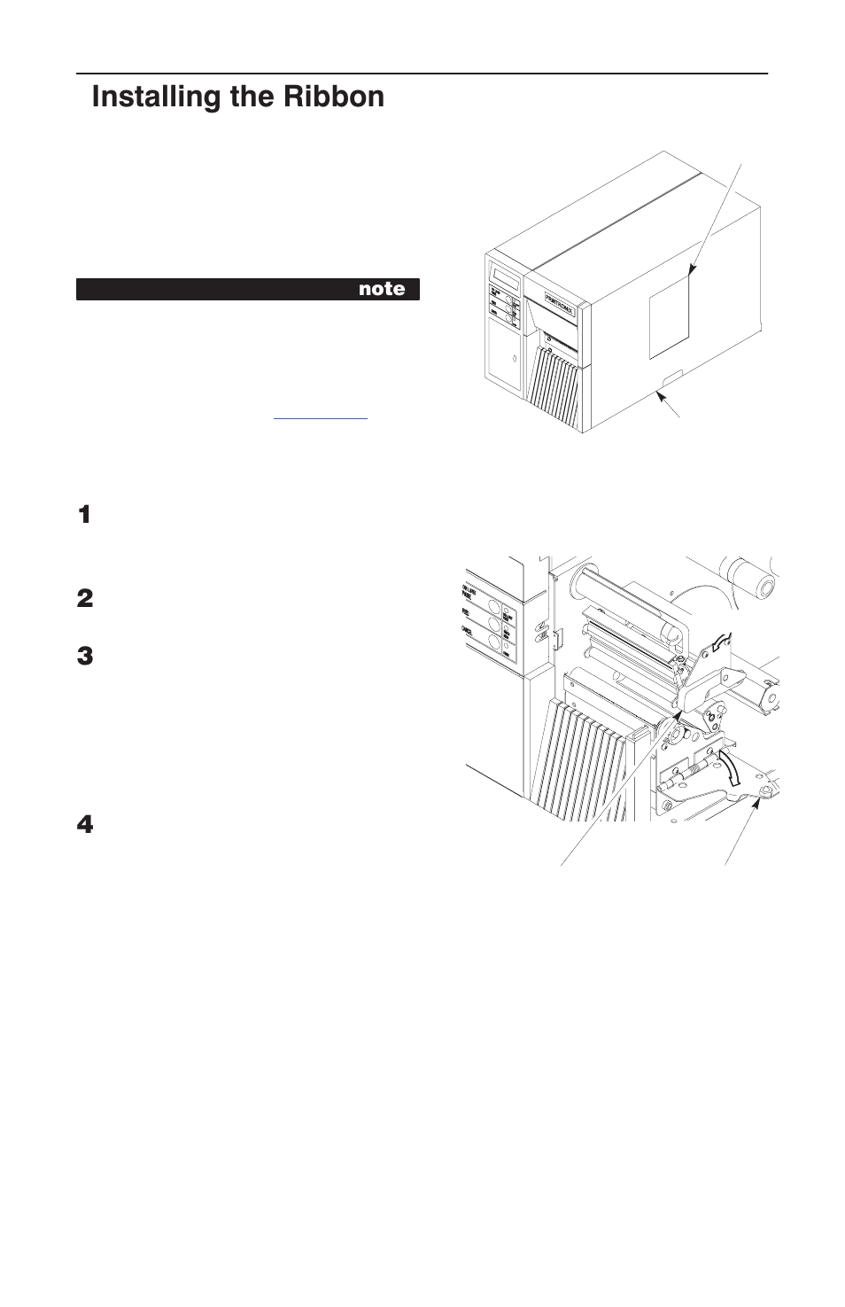 Installing the ribbon | HP T3304 User Manual | Page 25 / 42