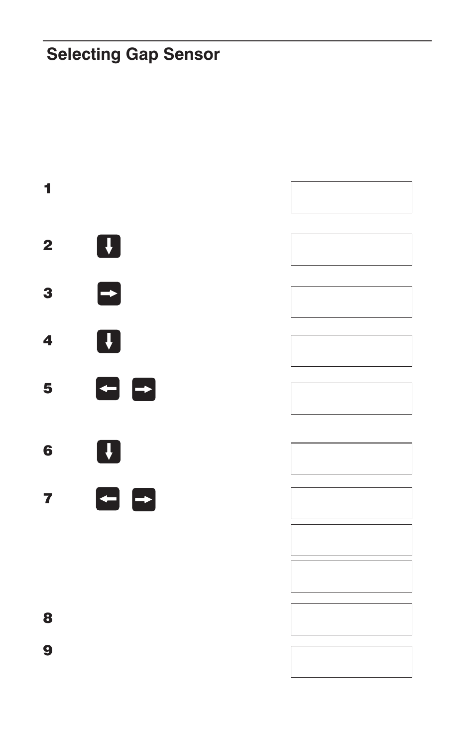 Selecting gap sensor | HP T3304 User Manual | Page 32 / 42