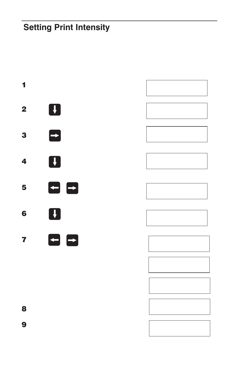 Selecting print intensity, Setting print intensity | HP T3304 User Manual | Page 33 / 42