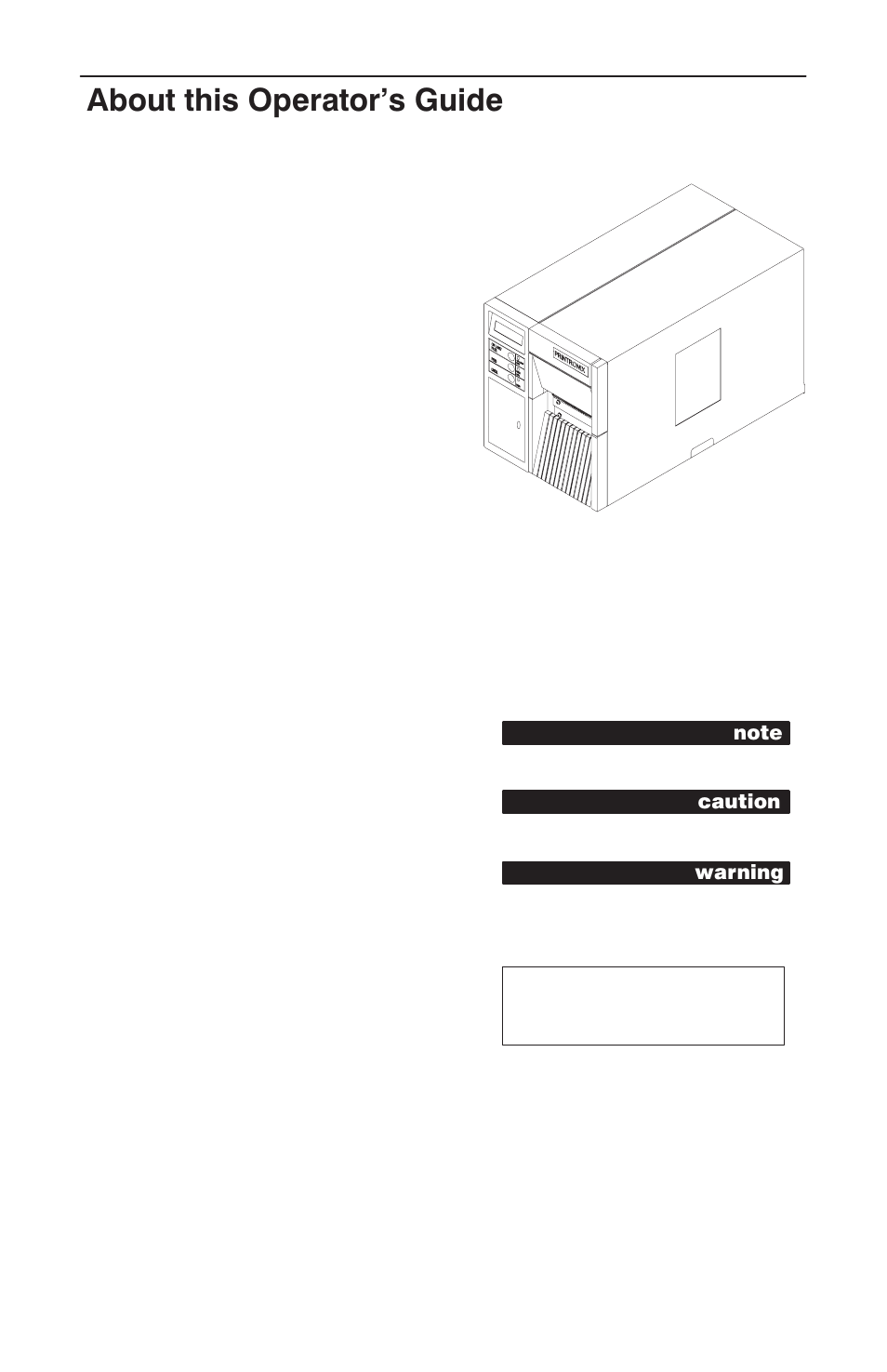 About this operator's guide | HP T3304 User Manual | Page 6 / 42