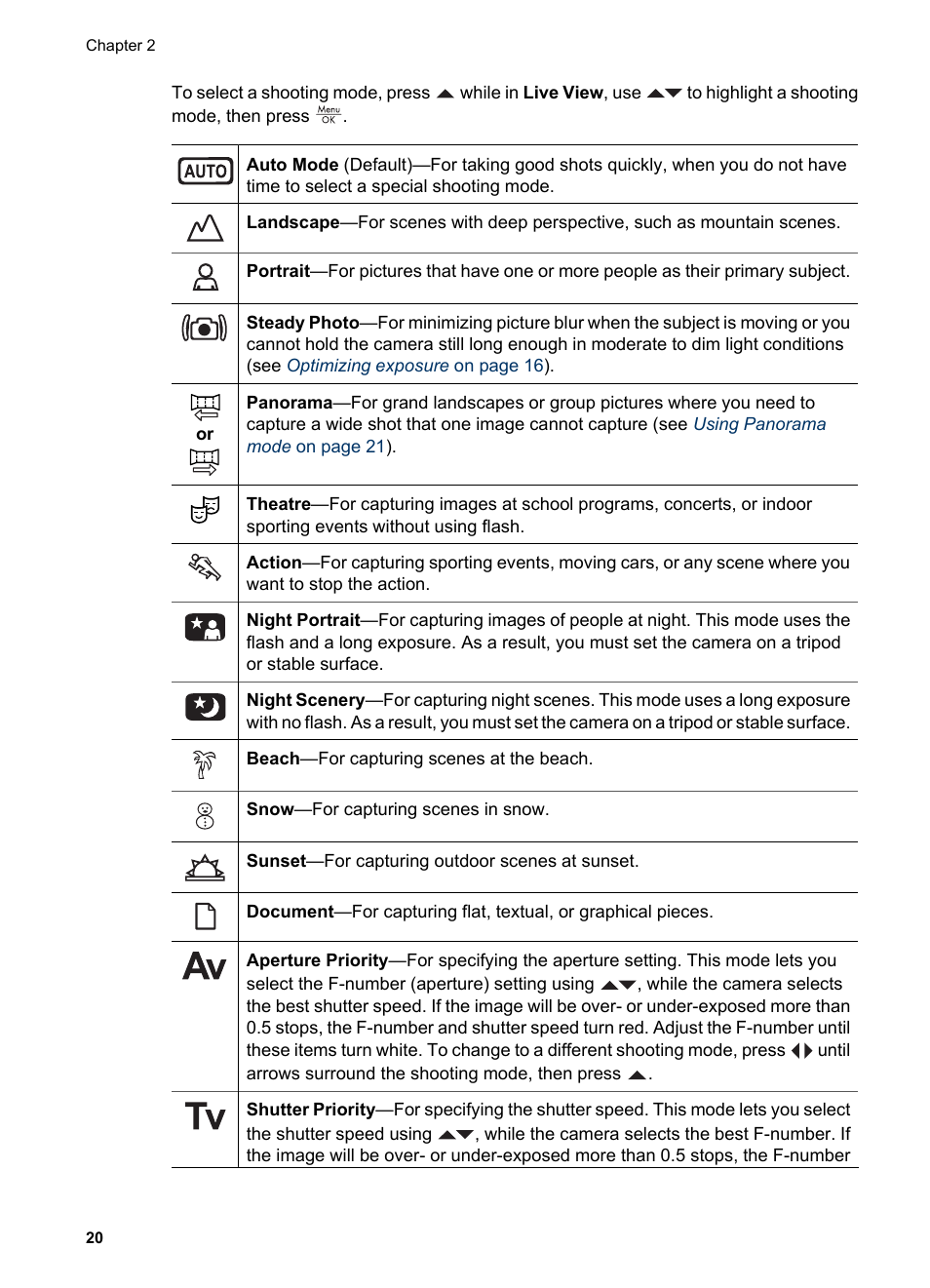 HP PhotoSmart R967 User Manual | Page 20 / 62