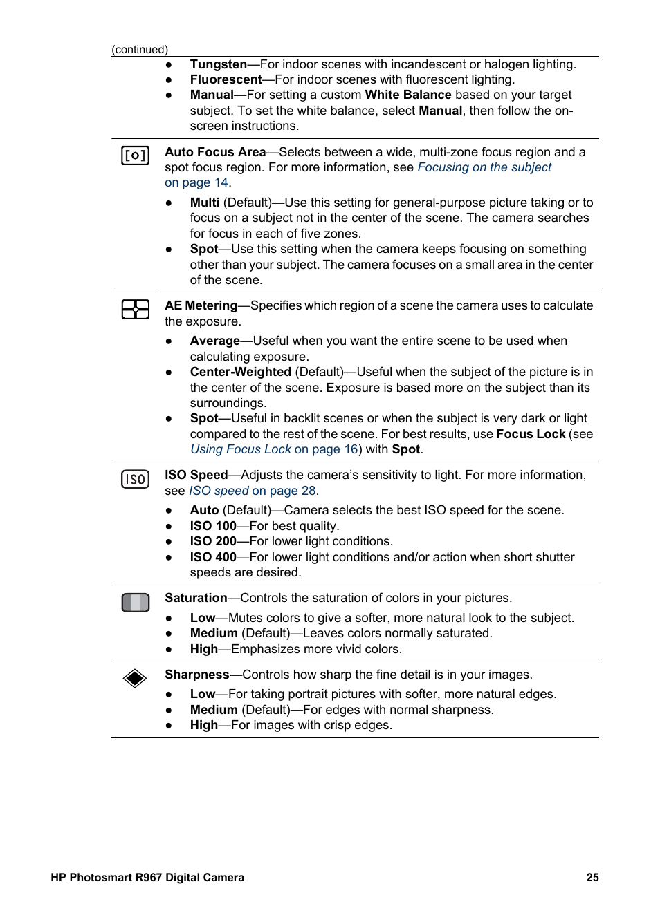 HP PhotoSmart R967 User Manual | Page 25 / 62